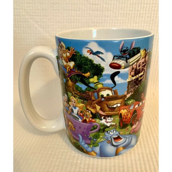 Pixar Disney Parks Walt Disney World Storybook GRANDPA Coffee Mickey Lilo Stitch - Picture 8 of 12